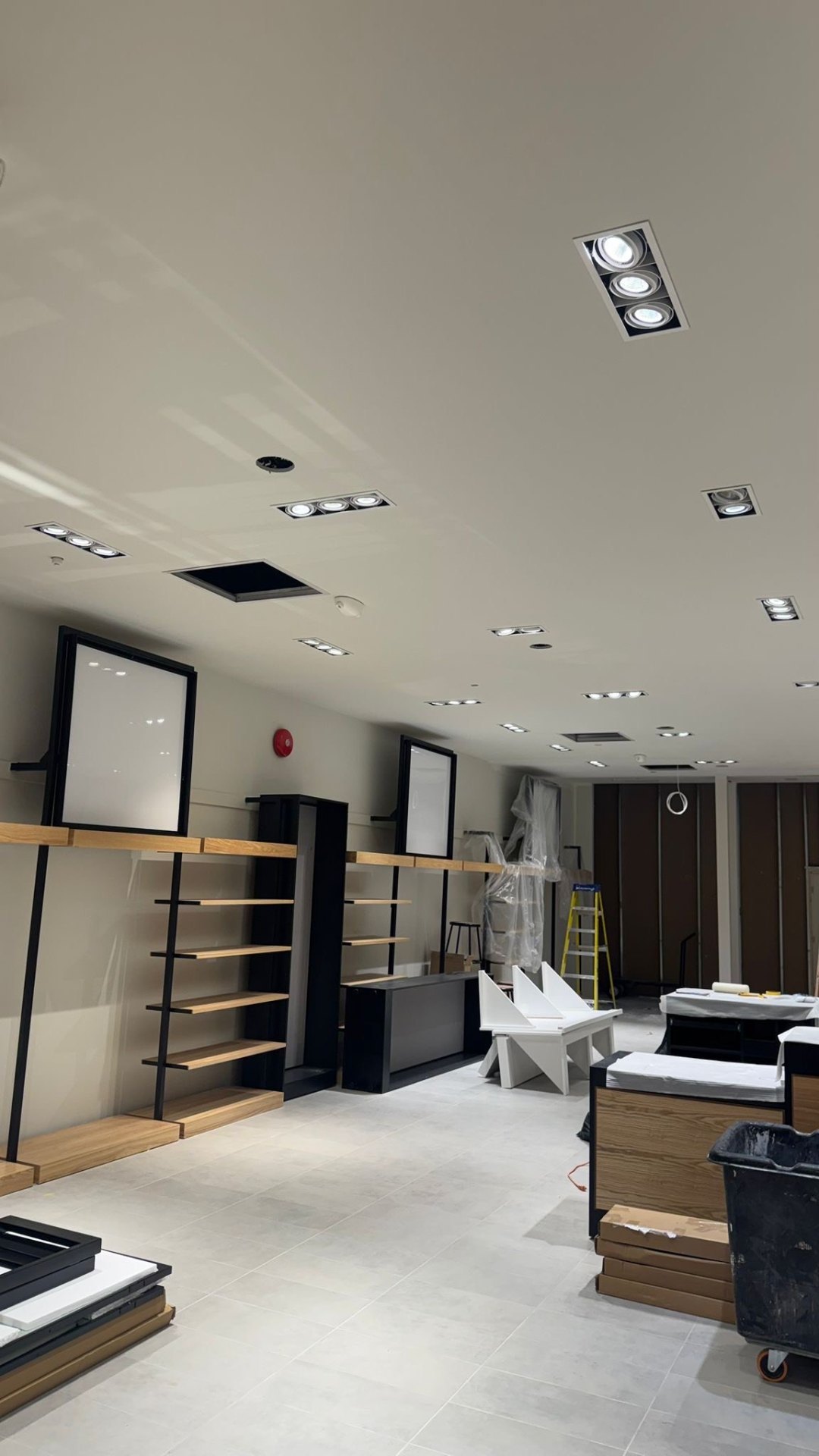 Retail Store Build-Out — Millwork & Lighting